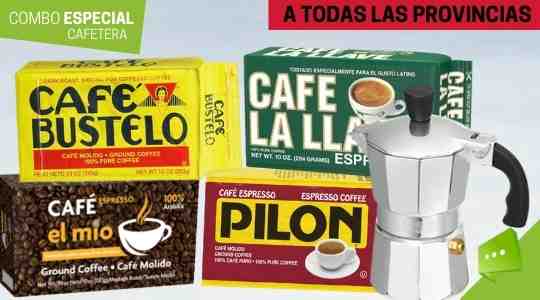 CAFE-LA-LLAVE-PILON-BUSTELO-Y-CAFE-EL-MIO-con-cafetera