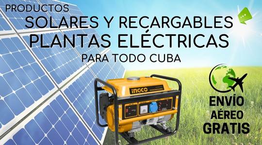 Equipos Recargables y Solares para Cuba